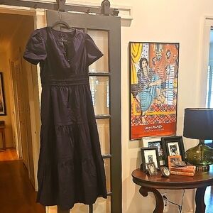 Quince Navy Midi Dress